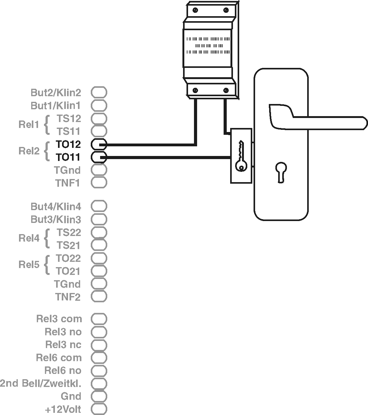 Connecting a Door Opener (or Other Devices) to a Relay
